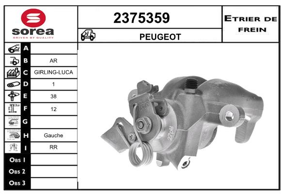 Etrier de frein SEEAC 4375359