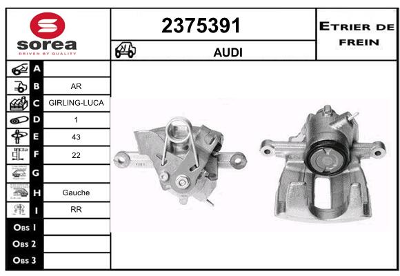 Etrier de frein SEEAC 4375391