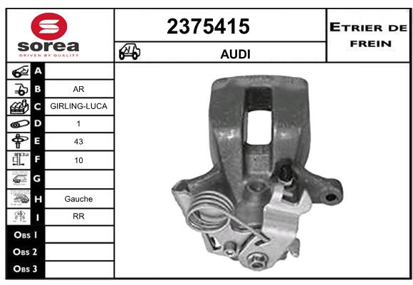 Etrier de frein SEEAC 4375415