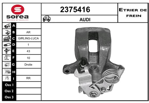 Etrier de frein SEEAC 4375416