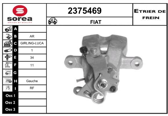 Etrier de frein SEEAC 4375469