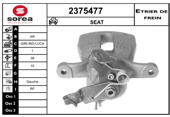 Etrier de frein SEEAC 4375477