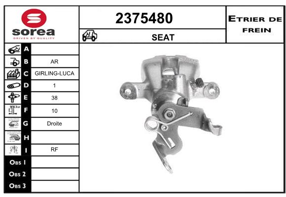 Etrier de frein SEEAC 4375480