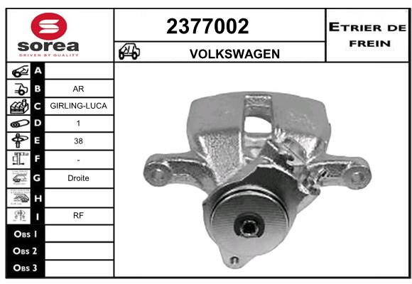 Etrier de frein SEEAC 4377002