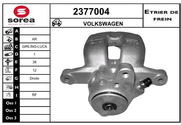 Etrier de frein SEEAC 4377004