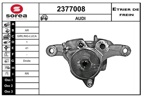 Etrier de frein SEEAC 4377008