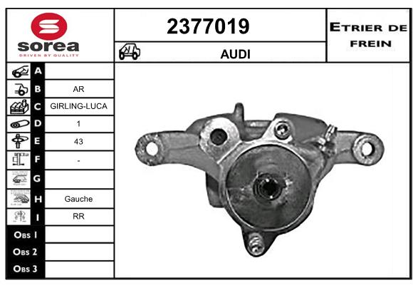 Etrier de frein SEEAC 4377019