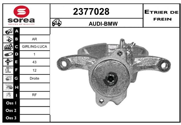 Etrier de frein SEEAC 4377028