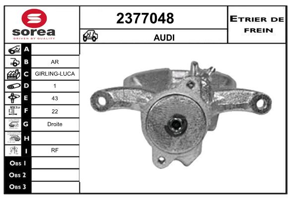 Etrier de frein SEEAC 4377048