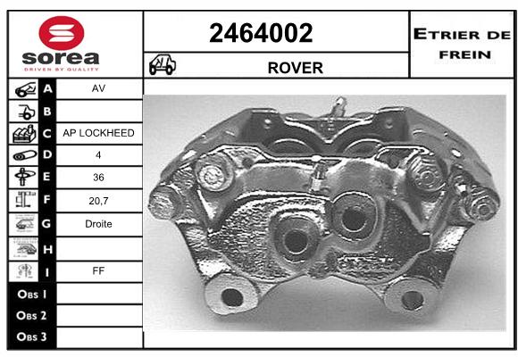 Etrier de frein SEEAC 4464002