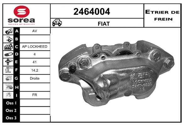 Etrier de frein SEEAC 4464004