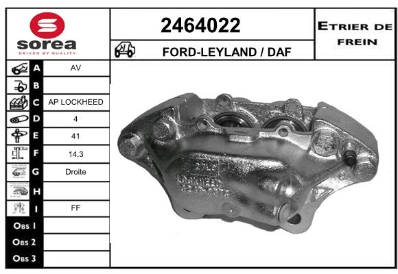 Etrier de frein SEEAC 4464022