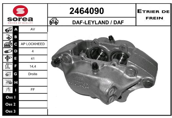 Etrier de frein SEEAC 4464090