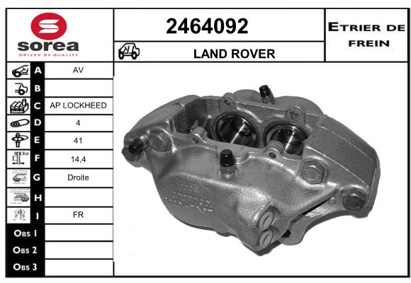 Etrier de frein SEEAC 4464092