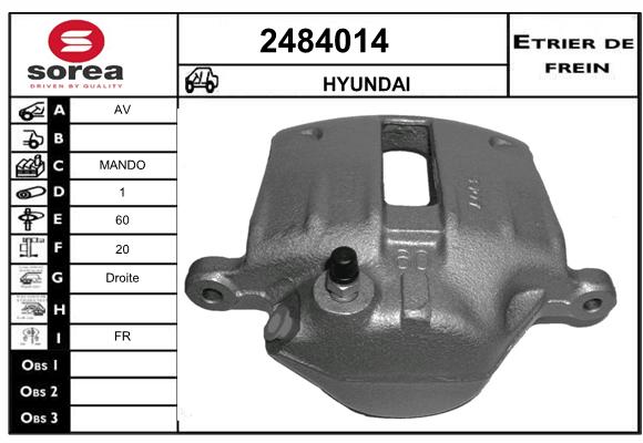 Etrier de frein SEEAC 4484014