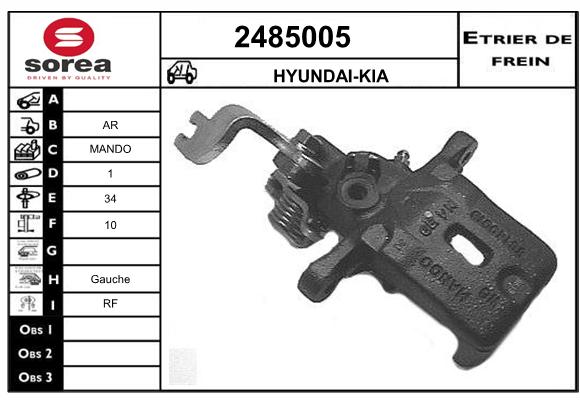 Etrier de frein SEEAC 4485005