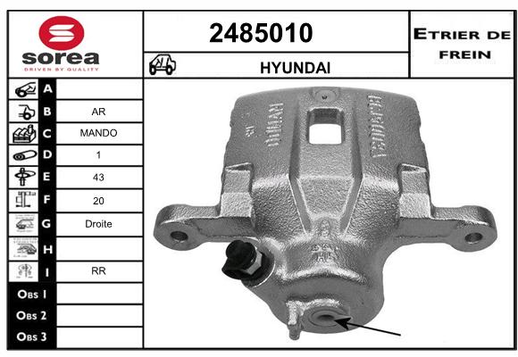 Etrier de frein SEEAC 4485010