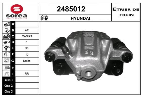 Etrier de frein SEEAC 4485012