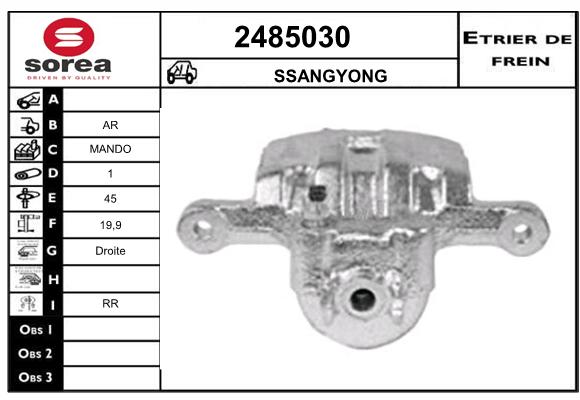 Etrier de frein SEEAC 4485030