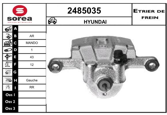 Etrier de frein SEEAC 4485035