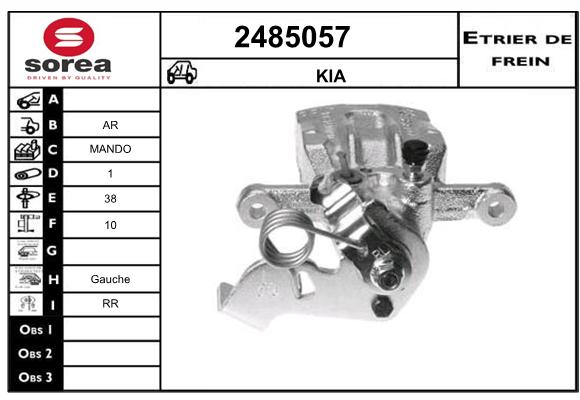 Etrier de frein SEEAC 4485057