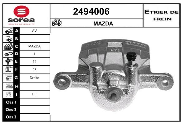 Etrier de frein SEEAC 4494006