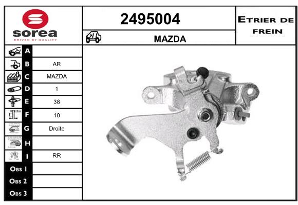 Etrier de frein SEEAC 4495004