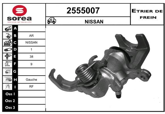 Etrier de frein SEEAC 4555007