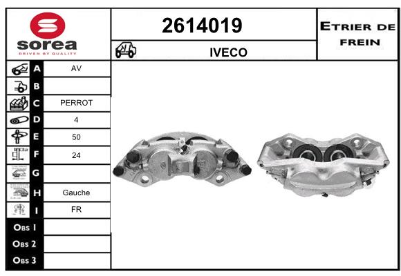 Etrier de frein SEEAC 4614019