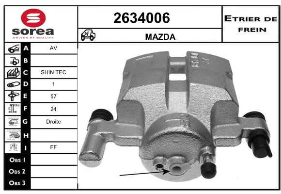 Etrier de frein SEEAC 4634006