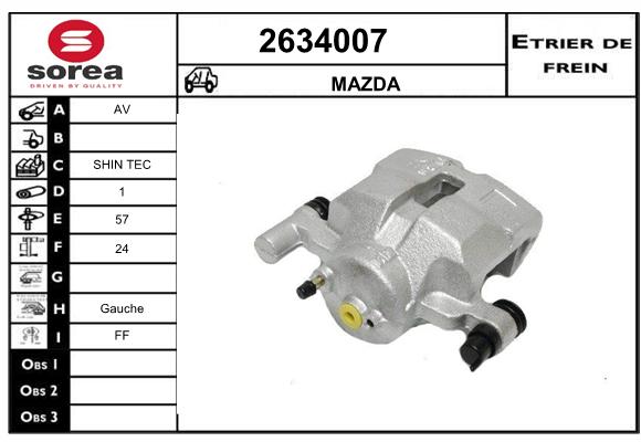 Etrier de frein SEEAC 4634007