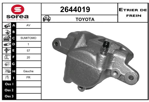 Etrier de frein SEEAC 4644019