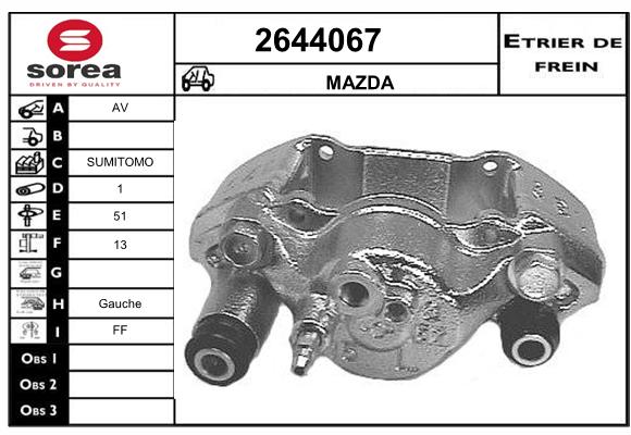 Etrier de frein SEEAC 4644067