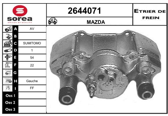 Etrier de frein SEEAC 4644071