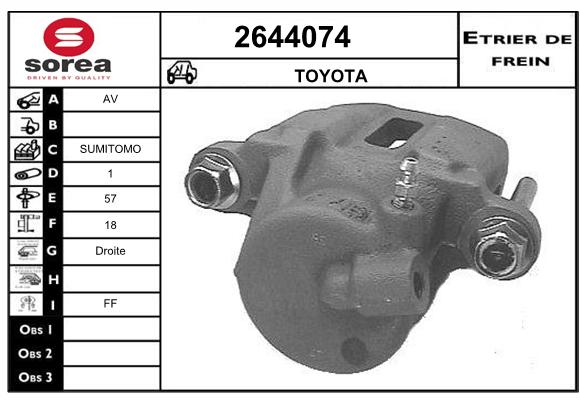 Etrier de frein SEEAC 4644074