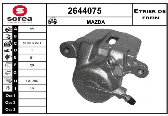 Etrier de frein SEEAC 4644075