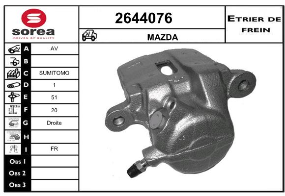 Etrier de frein SEEAC 4644076