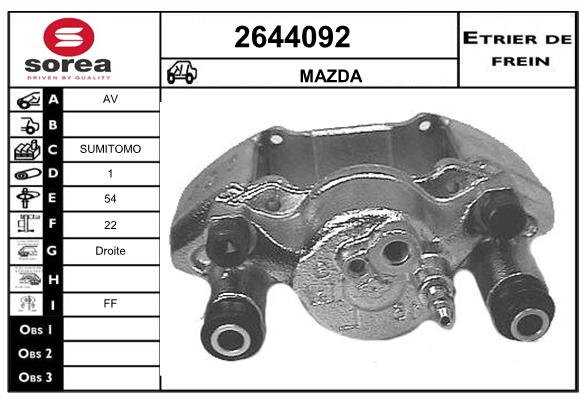 Etrier de frein SEEAC 4644092