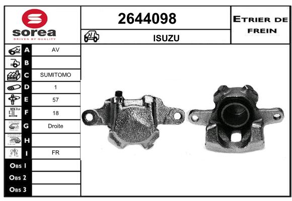 Etrier de frein SEEAC 4644098