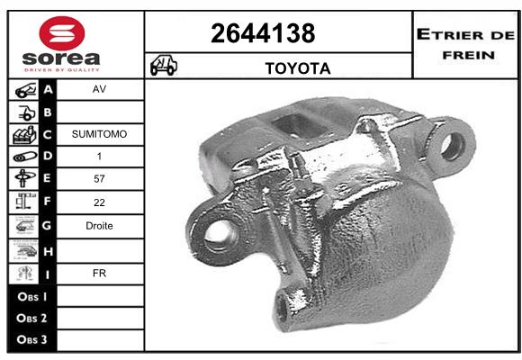 Etrier de frein SEEAC 4644138