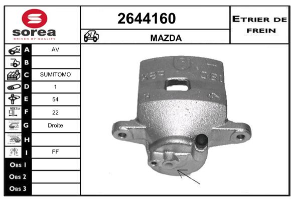 Etrier de frein SEEAC 4644160