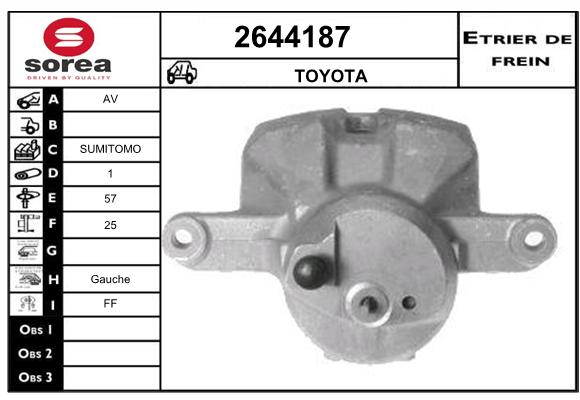 Etrier de frein SEEAC 4644187