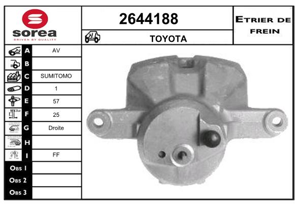 Etrier de frein SEEAC 4644188