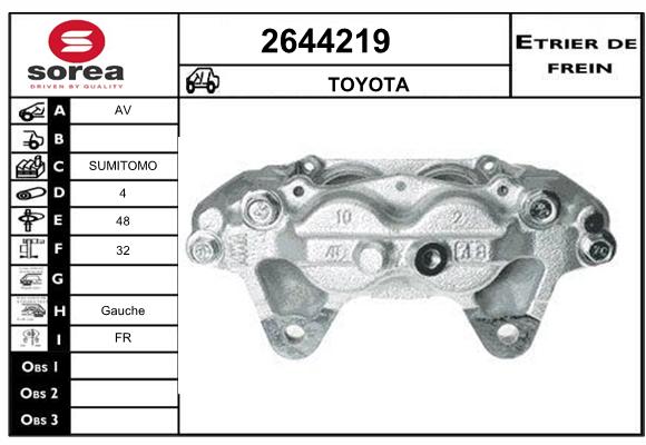 Etrier de frein SEEAC 4644219