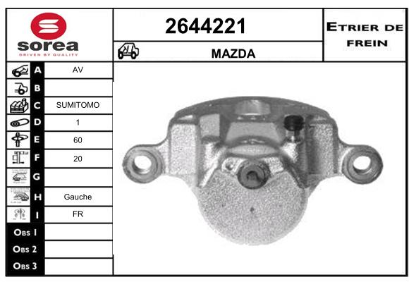 Etrier de frein SEEAC 4644221