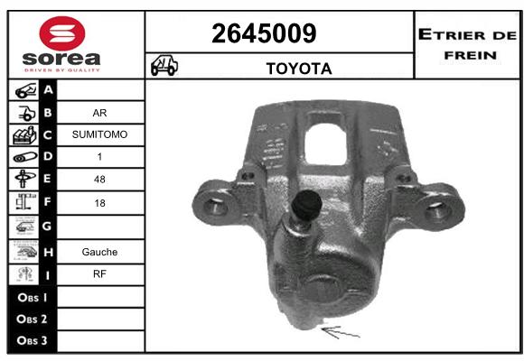 Etrier de frein SEEAC 4645009