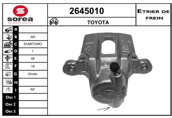 Etrier de frein SEEAC 4645010