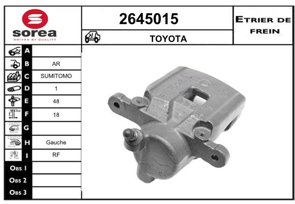 Etrier de frein SEEAC 4645015