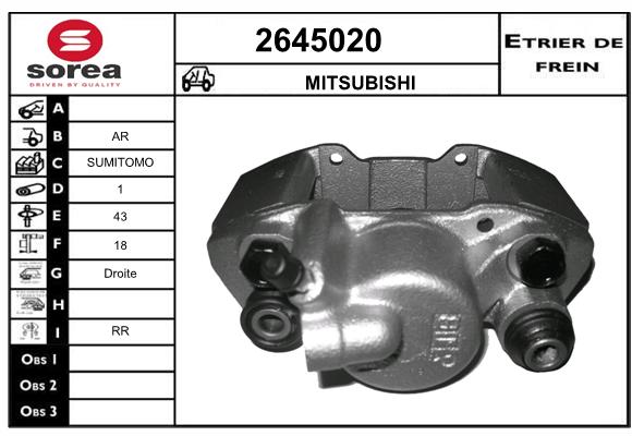 Etrier de frein SEEAC 4645020