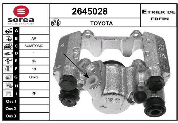 Etrier de frein SEEAC 4645028